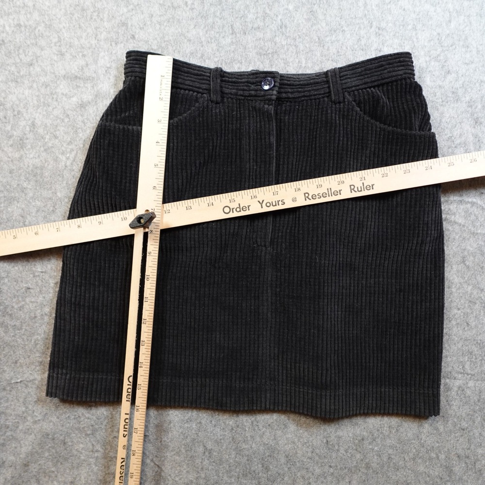 Kenzo Paris Skirt Womens Small EU40 Black Corduroy Mini - Picture 3 of 9